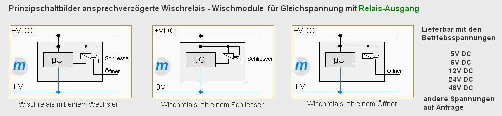 Wischrelais anzugsverzgert DC-Rel